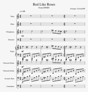 Red Like Roses Sheet Music Composed By Arranger - Sheet Music
