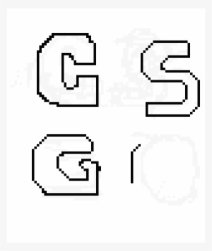 Csgo Logo Part - Pixel Art