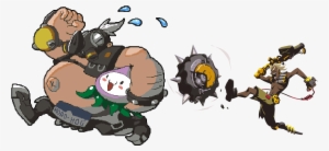 In A Fit Of Ocd I - Roadhog And Junkrat Spray