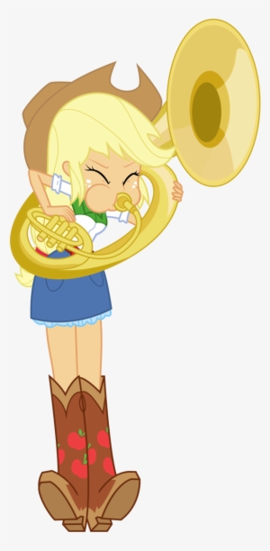 Discorded-joker, Equestria Girls, Facing The Right - Tuba