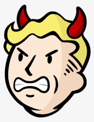 #fallout #falloutboy #devil - Vault Boy Head Png