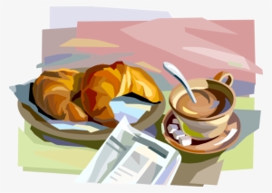 Vector Cafe Newspaper - Breakfast