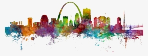 Danger Is My Middle Name, Photography Is Game - Saint Louis Skyline Painting