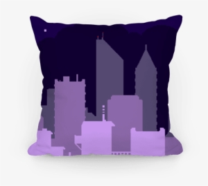 Pixel Cityscape Pillow - Mobile Phone