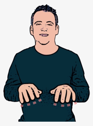 Both Open Hands Held Next To Each Other In Front Of - British Sign Language For Money