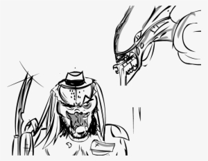 Drawing Predator Xenomorph - Drawing