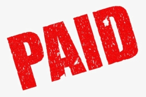 Paid Png Image - Estate Agent Fees Invoice