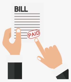 Banknote Payment Already Paid Transprent Png Free - Bill Payment Cartoon