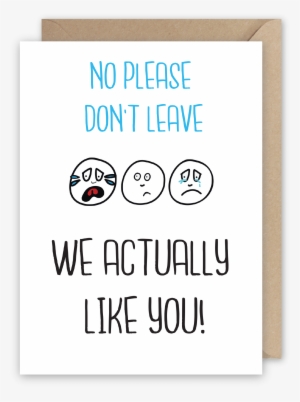No Please Don't Leave - Chicken Nugget Birthday Card