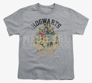 Youth Harry Potter Hogwarts Crest T-shirt - Green Day Dookie Shirt