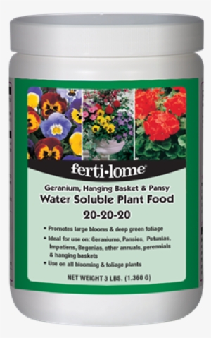 Ferti-lome Geranium, Hanging Basket, & Pansy Plant - Fertilome 20 20 20