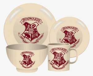 Harry Potter - Hogwarts Crest 4 Piece Ceramic Dinner