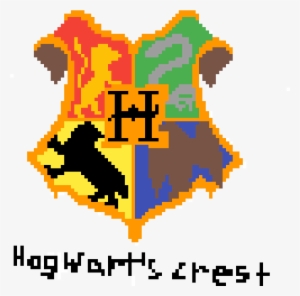 Hogwarts Crest - Pixel Art Harry Potter