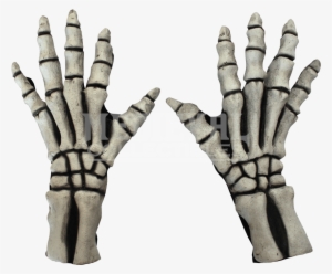 White Skeleton Gloves - Hand Gloves Skeleton White