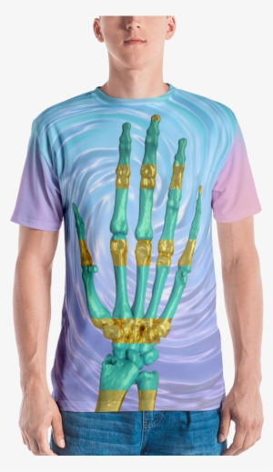 Skeleton Hand Deluxe T-shirt - Marine Corps American Flag Shirt - Us Flag Shirt -