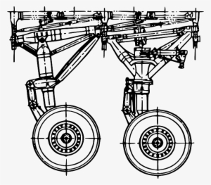 Black, Plane, Gear, Gears, Landing, Wheels, 225, Wheel - Landing Gear Clip Art