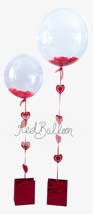 Flutter Petals Valentines Red Balloon Cork - Balloon