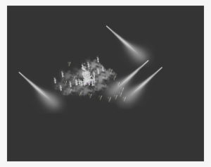 Humo Y Luces De Triangulo Semi Abierto - Triangle