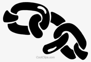 Broken Chain Link Royalty Free Vector Clip Art Illustration - Chain Link Clipart