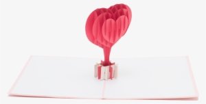 Red Balloon Heart Pop Up Card - Heart