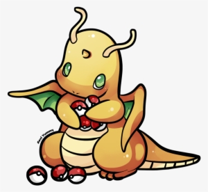 Chibi Dragonite Made On Paint Tool Sai It Took About - Dragonite Chibi