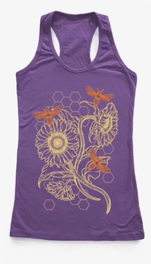 Honeybees & Sunflowers Racerback Tank Top - Bachelorette Tank Tops