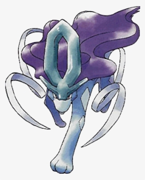 #suicine 2 From The Official Artwork Set For #pokemon - Pokemon Crystal Gameboy Color Gbc