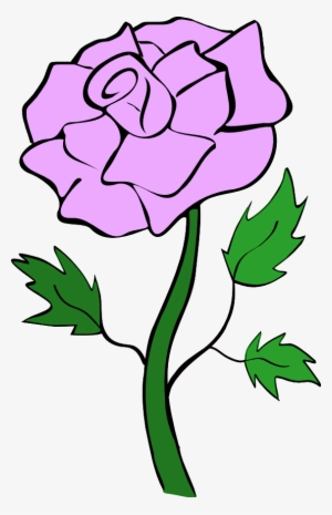 Purple Rose Clip Art - Rosa Clipart