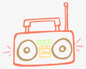 Boombox Drawing Openoffice Draw Download Encapsulated - Boombox Clip Art