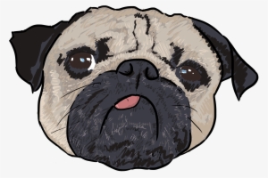 2 Why Are You A Pug - Pug Cartoon Transparent