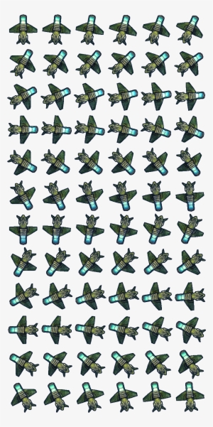 Ship360 128 - Sprite Sheet Space Ship