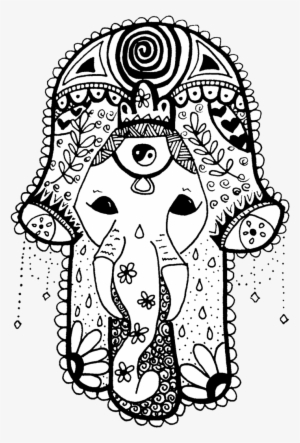 Elephant Hamsa - Hamsa Buda