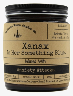 Xanax Is Her Something Blue - Candle