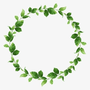 Hand-painted Small Leaf Circle Png Transparent Material - Circulo De Folhas Png