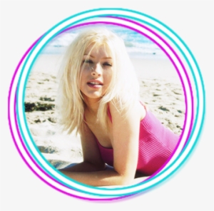 Christina Aguilera ,circulo Png Violeta Y Azul - Cristina Aguilera En Png