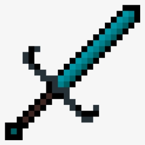 Aqua Fusion 32x Diamond Sword - Demon Sword Pixel Art