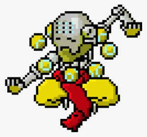 Overwatch Zenyatta Pixel Art - Pixel Art Overwatch Zenyatta