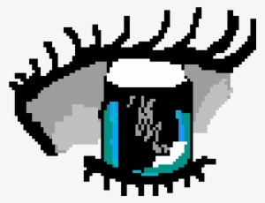 My First Pixel Art Anime Eye - Graphic Design