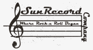Sun Records Music Staff Men's Regular Fit T-shirt - Interval