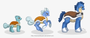 Mysweetqueen, Blastoise, Crossover, Evolution Chart, - My Little Pony Squirtle
