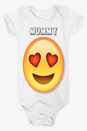 Love Heart Emoji Customised Baby Grow - Love