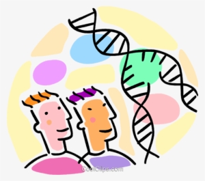 Research Scientists With Dna Strand Royalty Free Vector - Illustration