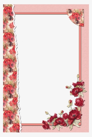 Transpa Flower Red Frame Png M - Пожелания За 50 Годишен Юбилей На Жена