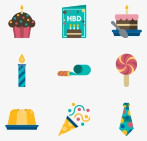 Birthday And Party Elements - Minimal Cake Png