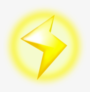 Thunderbolt Lightning Png Download - Mario Kart Lightning Png