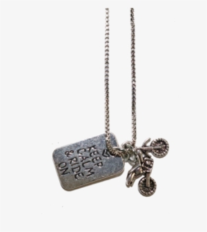 Motocross Charm Necklace - Necklace