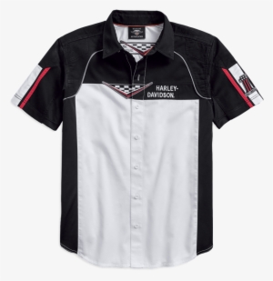 Men's Performance Vented Race Flag Shirt - 96180 18vm
