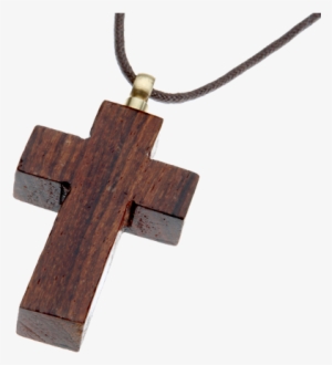 Wooden Cross Keepsake Pendant - Pendant