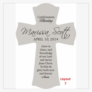 11" Wood Cross - Cherry