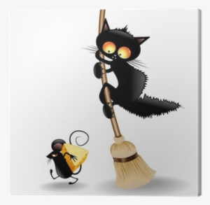 Jpg Royalty Free Library Cartoon Cat Scared By - Pumpkins And Halloween Cats Vector